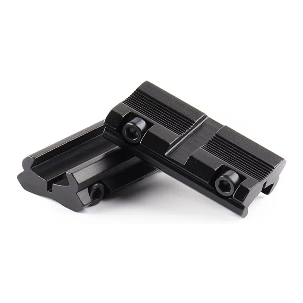 2Pcs Scope Adapter Mount Base 11mm Dovetail to 20mm Picatinny Rail Mount Converter 9.5 Hunting accessorimm -10mm Dovetail – Image 5
