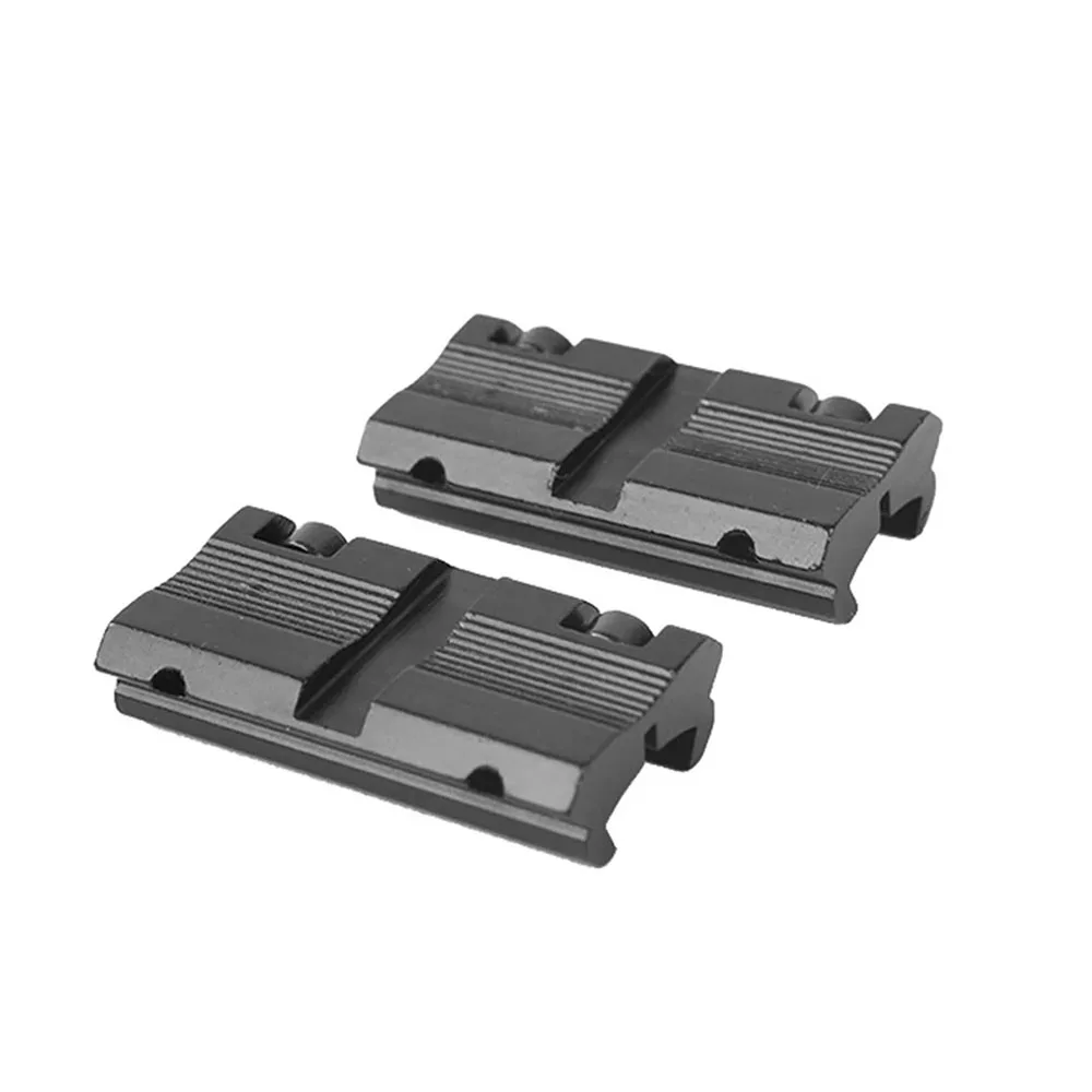 2Pcs Scope Adapter Mount Base 11mm Dovetail to 20mm Picatinny Rail Mount Converter 9.5 Hunting accessorimm -10mm Dovetail – Image 6