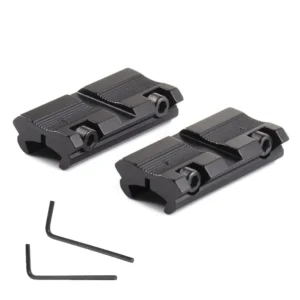 2Pcs Scope Adapter Mount Base 11mm Dovetail to 20mm  Picatinny Rail Mount Converter 9.5 Hunting accessorimm -10mm Dovetail